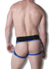 Men's Liquid Night Jock Trunk – Gloss Fetish Jock Underwear (Blue) by CellBlock 13