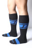 Men's Kennel Club Dark Pup Knee High Socks – Athletic Fetish Socks (Blue) by CellBlock 13