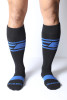 Men's Kennel Club Dark Pup Knee High Socks – Athletic Fetish Socks (Blue) by CellBlock 13