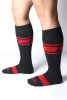 Men's Kennel Club Dark Pup Knee High Socks – Athletic Fetish Socks (Red) by CellBlock 13