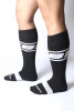 Men's Kennel Club Dark Pup Knee High Socks – Athletic Fetish Socks (White) by CellBlock 13