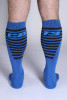 Men's Iron Grip Knee High Socks – Athletic Performance Socks (Blue) by CellBlock 13