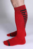 Men's Iron Grip Knee High Socks – Athletic Performance Socks (Red) by CellBlock 13