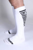 Men's Iron Grip Knee High Socks – Athletic Performance Socks (White) by CellBlock 13