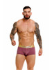 Men's Soho Trunks – Premium Trunk-Style Boxer Briefs with Gold Waistband (Wine) by JOR