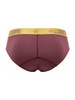 Men's Soho Briefs – Premium Brief Underwear with Gold Waistband (Wine) by JOR