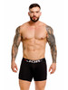 Men's Cronos Boxer Briefs – Textured Long-Leg Boxer Briefs (Black) by JOR