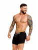 Men's Cronos Boxer Briefs – Textured Long-Leg Boxer Briefs (Black) by JOR