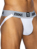 Men's Classic Jockstrap – Athletic Support Underwear (White) by BIKE Athletic