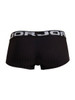 Men's Cronos Trunks – Ribbed Low-Rise Boxer Trunks (Black) by JOR