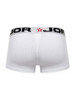 Men's Cronos Trunks – Ribbed Low-Rise Boxer Trunks (White) by JOR