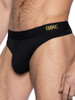 Men's Active Thong – Athletic Performance Underwear (Black) by BIKE Athletic