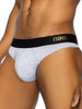 Men's Active Thong – Athletic Performance Underwear (Light Gray) by BIKE Athletic