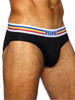 Men's Stretch Cotton Brief – Athletic Cotton Underwear (Black) by BIKE Athletic