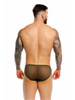 Men's Origin Bikini Brief – Sheer Back Luxury Men's Brief Underwear (Green) by JOR