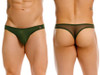 Men's Origin Thong – Sheer Mesh Luxury Men's Thong Underwear (Green) by JOR