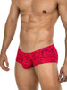 Men's Helion Trunks – Modern Low-Rise Trunk Underwear (Red) by Clever