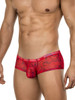 Men's Calipso Trunks – Modern Low-Rise Trunk Underwear (Red) by Clever