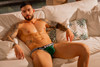 Men's Rush Bikini – Sporty Low-Rise Men's Bikini Underwear (Green) by JOR