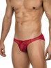 Men's Calipso Bikini – Breathable Mesh Bikini Underwear (Red) by Clever