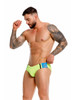 Men's Wind Swim Brief – Neon Performance Swim Brief (Green) by JOR