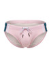 Men's Wind Swim Brief – Retro Color-Block Swim Brief (Pink) by JOR