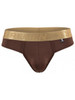 Men's Microfiber Thong – Low-Rise Microfiber Thong Underwear (Chocolate) by Xtremen