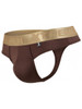 Men's Microfiber Thong – Low-Rise Microfiber Thong Underwear (Chocolate) by Xtremen