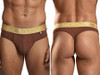 Men's Microfiber Thong – Low-Rise Microfiber Thong Underwear (Chocolate) by Xtremen