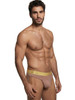 Men's Microfiber Thong – Low-Rise Microfiber Thong Underwear (Khaki) by Xtremen