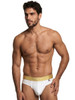 Men's Microfiber Thong – Low-Rise Microfiber Thong Underwear (White) by Xtremen