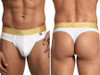 Men's Microfiber Thong – Low-Rise Microfiber Thong Underwear (White) by Xtremen