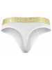 Men's Microfiber Thong – Low-Rise Microfiber Thong Underwear (White) by Xtremen