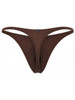 Men's Microfiber Thong – Low-Rise Microfiber Thong Underwear (Chocolate) by Xtremen