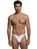 Men's Microfiber Thong – Low-Rise Microfiber Thong Underwear (White) by Xtremen