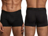 Men's Microfiber Boxer Briefs – Performance Microfiber Boxer Briefs (Black) by Xtremen