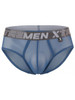 Men's Microfiber Mesh Briefs – Breathable Low-Rise Mesh Underwear (Blue) by Xtremen