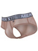 Men's Microfiber Mesh Briefs – Breathable Low-Rise Mesh Underwear (Brown) by Xtremen