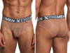 Men's Microfiber Mesh Briefs – Breathable Low-Rise Mesh Underwear (Brown) by Xtremen