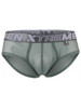 Men's Microfiber Mesh Briefs – Breathable Low-Rise Mesh Underwear (Green) by Xtremen