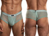 Men's Microfiber Mesh Trunks – Breathable Low-Rise Mesh Underwear (Green) by Xtremen