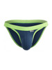 Men's Low-Rise Bikini – Bold Contrast Bikini Underwear (Navy) by CandyMan