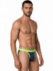 Men's Low-Rise Bikini – Bold Contrast Bikini Underwear (Navy) by CandyMan