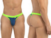 Men's Low Rise Thong – Sexy Pouch Underwear (Navy) by CandyMan