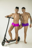 Men's Low Rise Trunks – Sexy Pouch Underwear (Magenta) by CandyMan