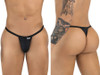 Men's String Thong – Low Rise Sexy Pouch Underwear (Black) by CandyMan