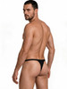 Men's String Thong – Low Rise Sexy Pouch Underwear (Black) by CandyMan