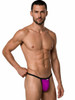 Men's String Thong – Low Rise Sexy Pouch Underwear (Magenta) by CandyMan