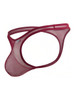Men's Sheer Mesh String Thong – Low Rise Sexy Pouch Underwear (Burgundy Mesh) by CandyMan