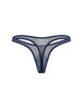 Men's Sheer Mesh String Thong – Low Rise Sexy Pouch Underwear (Navy Mesh) by CandyMan